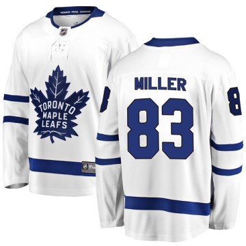 Breakaway Fanatics Branded Men's Brenden Miller Toronto Maple Leafs Away Jersey - White