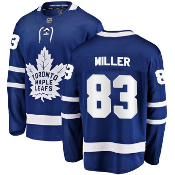 Breakaway Fanatics Branded Men's Brenden Miller Toronto Maple Leafs Home Jersey - Blue