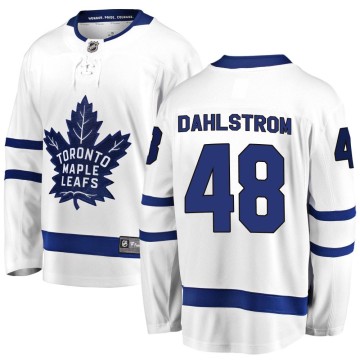 Breakaway Fanatics Branded Men's Carl Dahlstrom Toronto Maple Leafs Away Jersey - White