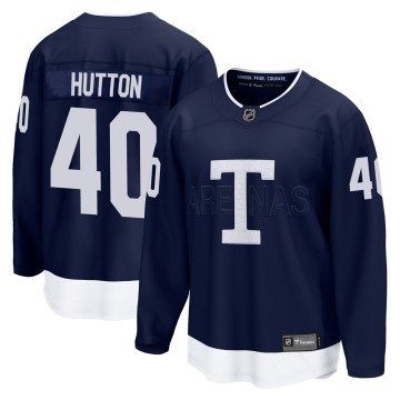 Breakaway Fanatics Branded Men's Carter Hutton Toronto Maple Leafs 2022 Heritage Classic Jersey - Navy