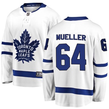 Breakaway Fanatics Branded Men's Chris Mueller Toronto Maple Leafs Away Jersey - White