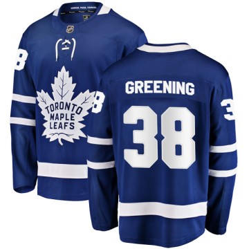 Breakaway Fanatics Branded Men's Colin Greening Toronto Maple Leafs Home Jersey - Blue