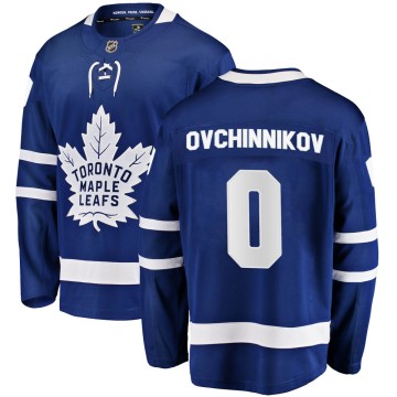 Breakaway Fanatics Branded Men's Dmitry Ovchinnikov Toronto Maple Leafs Home Jersey - Blue