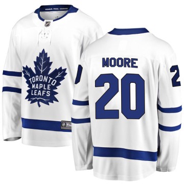 Breakaway Fanatics Branded Men's Dominic Moore Toronto Maple Leafs Away Jersey - White