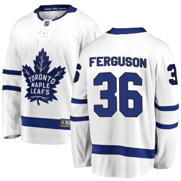 Breakaway Fanatics Branded Men's Dylan Ferguson Toronto Maple Leafs Away Jersey - White
