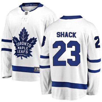 Breakaway Fanatics Branded Men's Eddie Shack Toronto Maple Leafs Away Jersey - White