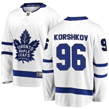 Breakaway Fanatics Branded Men's Egor Korshkov Toronto Maple Leafs Away Jersey - White