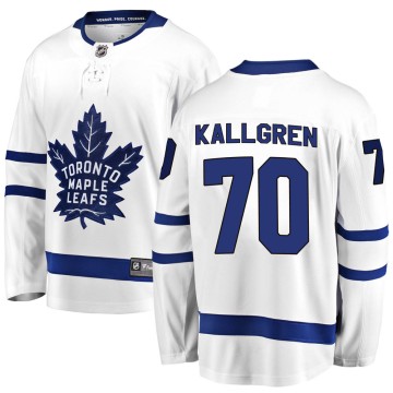 Breakaway Fanatics Branded Men's Erik Kallgren Toronto Maple Leafs Away Jersey - White
