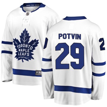 Breakaway Fanatics Branded Men's Felix Potvin Toronto Maple Leafs Away Jersey - White