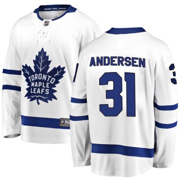 Breakaway Fanatics Branded Men's Frederik Andersen Toronto Maple Leafs Away Jersey - White
