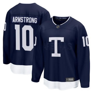 Breakaway Fanatics Branded Men's George Armstrong Toronto Maple Leafs 2022 Heritage Classic Jersey - Navy