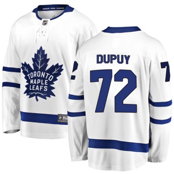 Breakaway Fanatics Branded Men's Jean Dupuy Toronto Maple Leafs Away Jersey - White