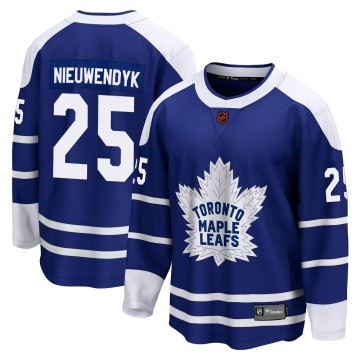 Breakaway Fanatics Branded Men's Joe Nieuwendyk Toronto Maple Leafs Special Edition 2.0 Jersey - Royal