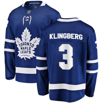 Breakaway Fanatics Branded Men's John Klingberg Toronto Maple Leafs Home Jersey - Blue