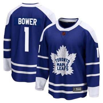 Breakaway Fanatics Branded Men's Johnny Bower Toronto Maple Leafs Special Edition 2.0 Jersey - Royal