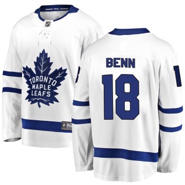 Breakaway Fanatics Branded Men's Jordie Benn Toronto Maple Leafs Away Jersey - White