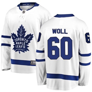 Breakaway Fanatics Branded Men's Joseph Woll Toronto Maple Leafs Away Jersey - White