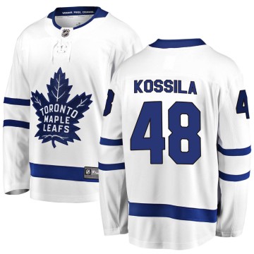 Breakaway Fanatics Branded Men's Kalle Kossila Toronto Maple Leafs Away Jersey - White