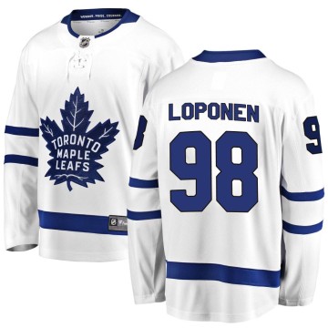Breakaway Fanatics Branded Men's Kalle Loponen Toronto Maple Leafs Away Jersey - White