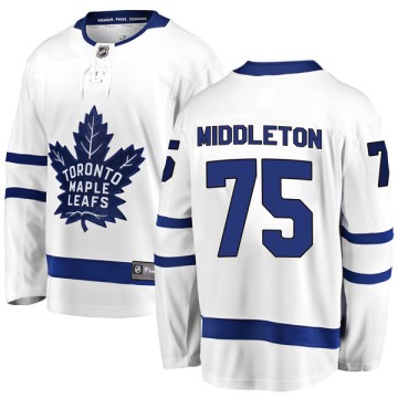 Breakaway Fanatics Branded Men's Keaton Middleton Toronto Maple Leafs Away Jersey - White