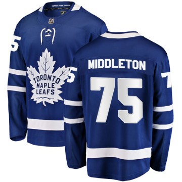 Breakaway Fanatics Branded Men's Keaton Middleton Toronto Maple Leafs Home Jersey - Blue