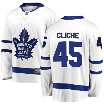 Breakaway Fanatics Branded Men's Marc-Andre Cliche Toronto Maple Leafs Away Jersey - White
