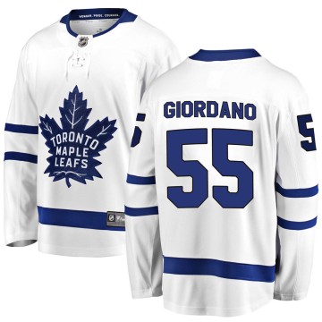 Breakaway Fanatics Branded Men's Mark Giordano Toronto Maple Leafs Away Jersey - White