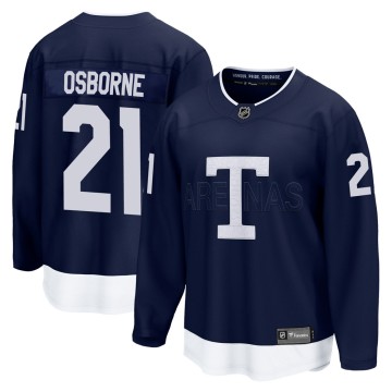 Breakaway Fanatics Branded Men's Mark Osborne Toronto Maple Leafs 2022 Heritage Classic Jersey - Navy