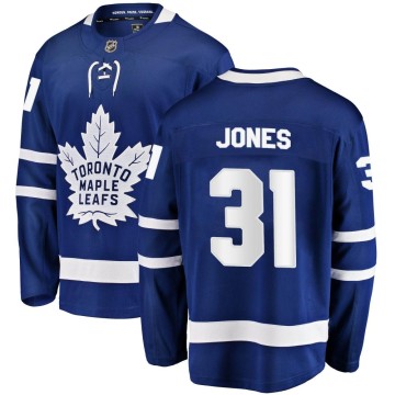 Breakaway Fanatics Branded Men's Martin Jones Toronto Maple Leafs Home Jersey - Blue