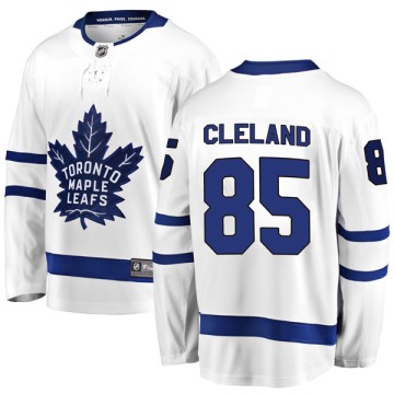Breakaway Fanatics Branded Men's Matias Cleland Toronto Maple Leafs Away Jersey - White