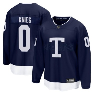 Breakaway Fanatics Branded Men's Matthew Knies Toronto Maple Leafs 2022 Heritage Classic Jersey - Navy