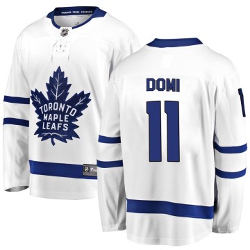 Breakaway Fanatics Branded Men's Max Domi Toronto Maple Leafs Away Jersey - White