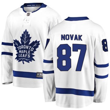Breakaway Fanatics Branded Men's Max Novak Toronto Maple Leafs Away Jersey - White