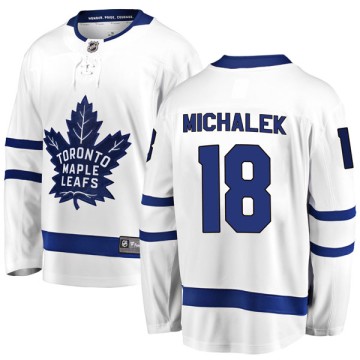 Breakaway Fanatics Branded Men's Milan Michalek Toronto Maple Leafs Away Jersey - White