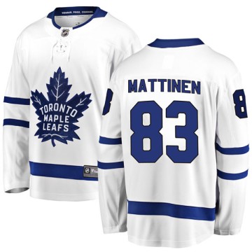 Breakaway Fanatics Branded Men's Nicolas Mattinen Toronto Maple Leafs Away Jersey - White