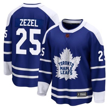 Breakaway Fanatics Branded Men's Peter Zezel Toronto Maple Leafs Special Edition 2.0 Jersey - Royal