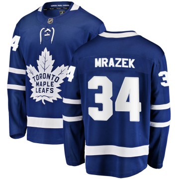 Breakaway Fanatics Branded Men's Petr Mrazek Toronto Maple Leafs Home Jersey - Blue