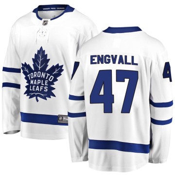 Breakaway Fanatics Branded Men's Pierre Engvall Toronto Maple Leafs Away Jersey - White