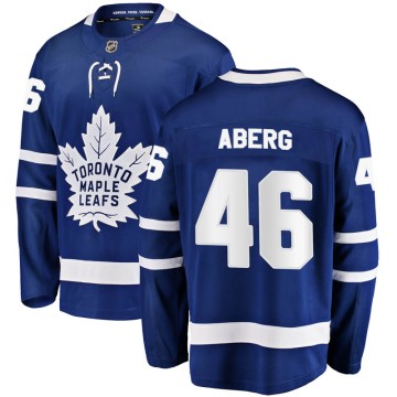 Breakaway Fanatics Branded Men's Pontus Aberg Toronto Maple Leafs Home Jersey - Blue