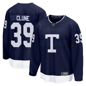 Breakaway Fanatics Branded Men's Rich Clune Toronto Maple Leafs 2022 Heritage Classic Jersey - Navy