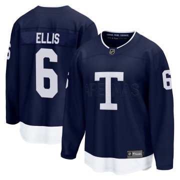 Breakaway Fanatics Branded Men's Ron Ellis Toronto Maple Leafs 2022 Heritage Classic Jersey - Navy