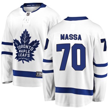 Breakaway Fanatics Branded Men's Ryan Massa Toronto Maple Leafs Away Jersey - White