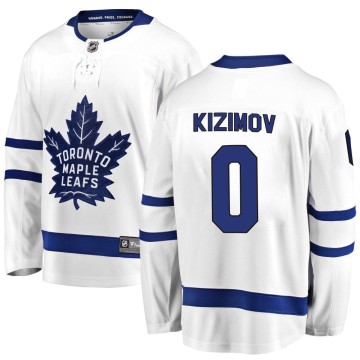 Breakaway Fanatics Branded Men's Semyon Kizimov Toronto Maple Leafs Away Jersey - White