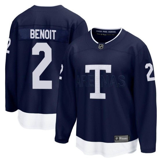 Breakaway Fanatics Branded Men's Simon Benoit Toronto Maple Leafs 2022 Heritage Classic Jersey - Navy
