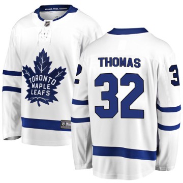 Breakaway Fanatics Branded Men's Steve Thomas Toronto Maple Leafs Away Jersey - White