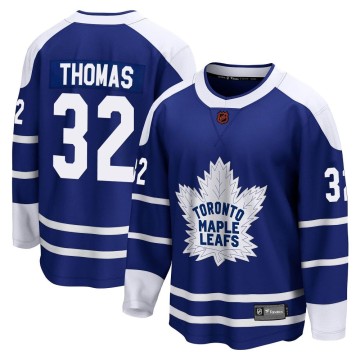 Breakaway Fanatics Branded Men's Steve Thomas Toronto Maple Leafs Special Edition 2.0 Jersey - Royal
