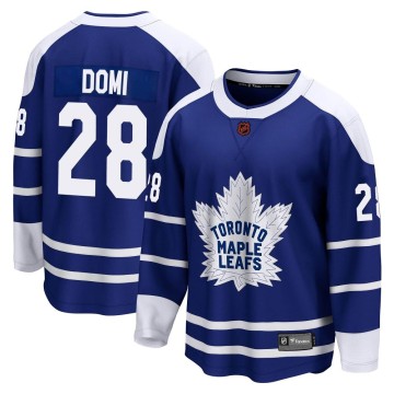 Breakaway Fanatics Branded Men's Tie Domi Toronto Maple Leafs Special Edition 2.0 Jersey - Royal