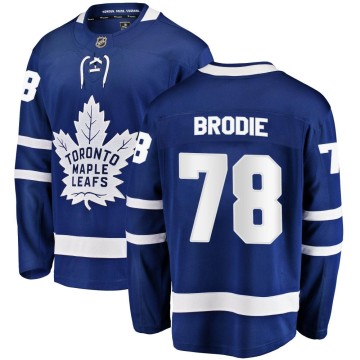 Breakaway Fanatics Branded Men's TJ Brodie Toronto Maple Leafs Home Jersey - Blue