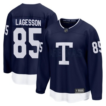Breakaway Fanatics Branded Men's William Lagesson Toronto Maple Leafs 2022 Heritage Classic Jersey - Navy