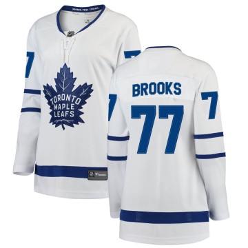 Breakaway Fanatics Branded Women's Adam Brooks Toronto Maple Leafs Away Jersey - White